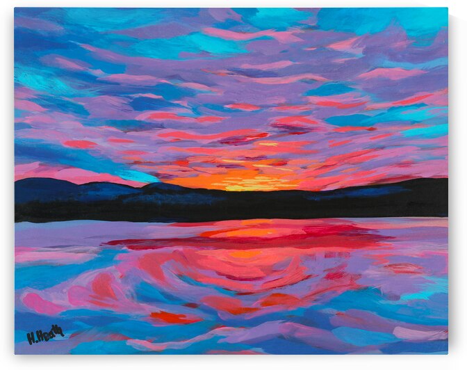 Sunrise - Acrylic painting by Holly Heath