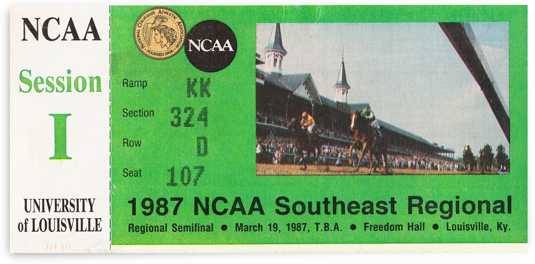 1987 NCAA Southeast Regional Providence Win by Row One Brand
