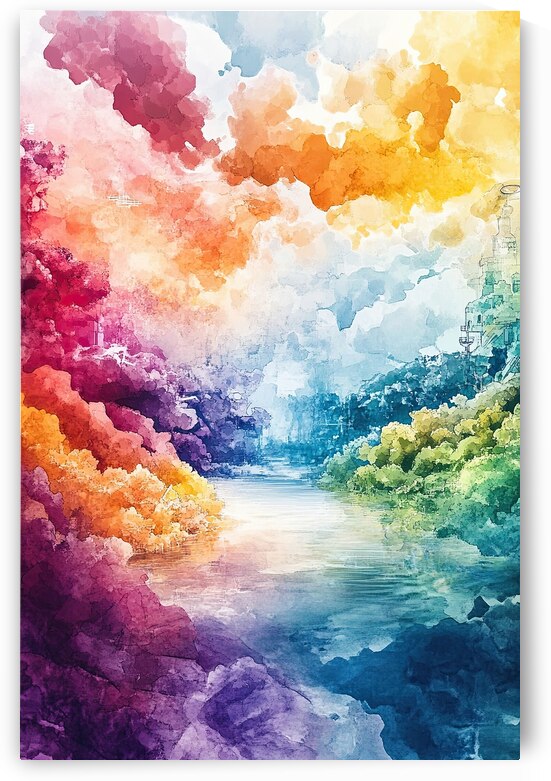 Chromatic River Journey H92N5Z 60 by Abstract Rebellion