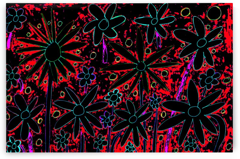 Abstract Lively Blossoms by Catriona Roberts Nature Photography and Designs