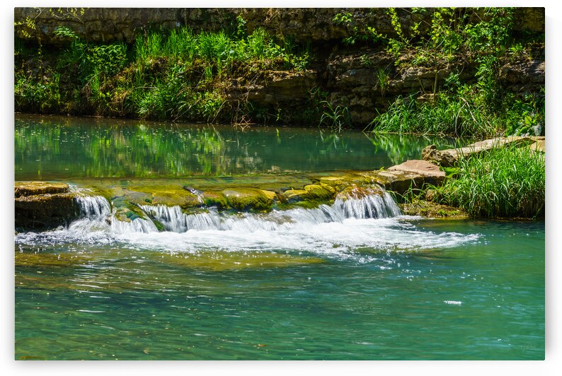 Emerald Flowing Waterfalls by Jennifer White