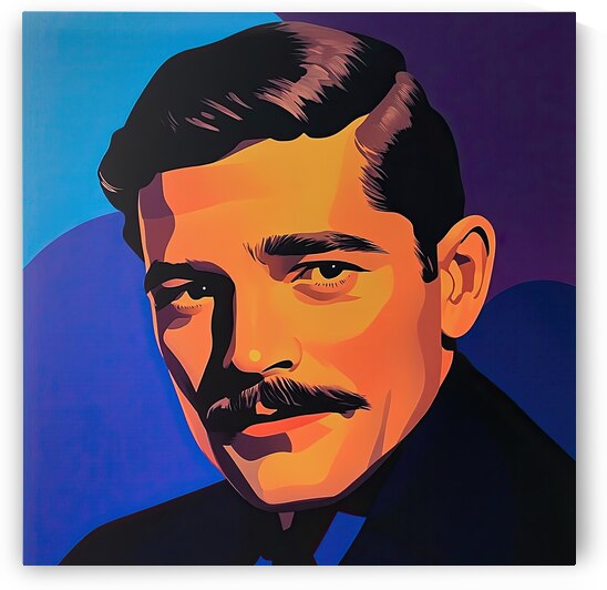 Clark Gable Portrait N9P4H2 67 by Abstract Rebellion