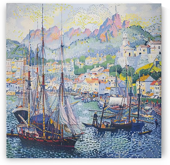 Coastal Harbor Scene 2P9H7N 64 by Abstract Rebellion