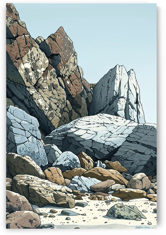 Coastal Rock Formations Z92HNP 45 by Abstract Rebellion