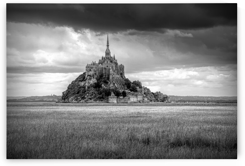 Mont St Michel in Black and White by Norma Brandsberg Photography