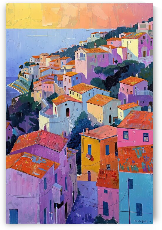 Coastal Sunset Glow 9P3N4Z 60 by Abstract Rebellion