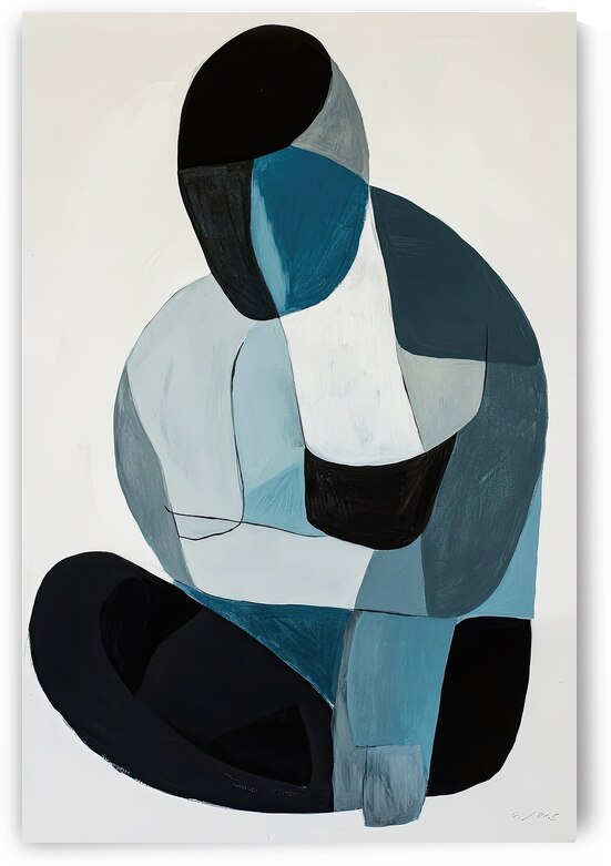 Contemplative Blues 48H9Z2 45 by Abstract Rebellion