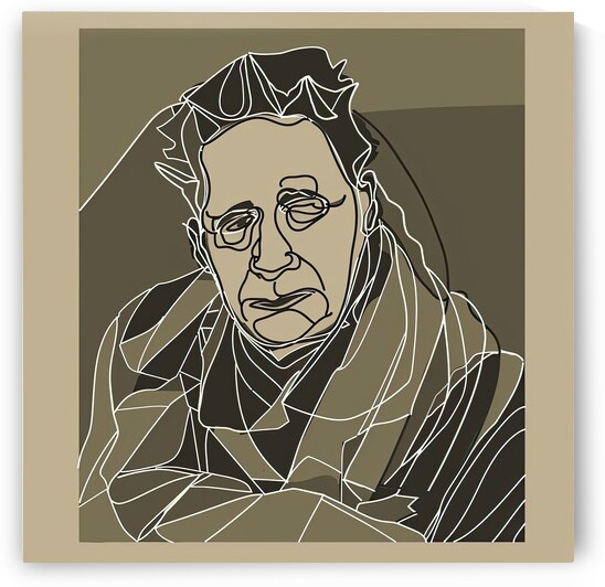 Contemplative Lines 5H2N9Z 47 by Abstract Rebellion