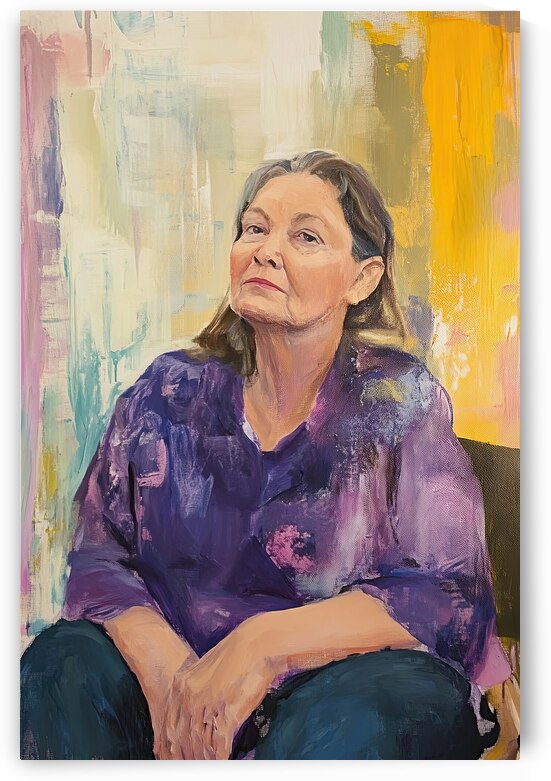 Contemplative Gaze Y79H2N 55 by Abstract Rebellion