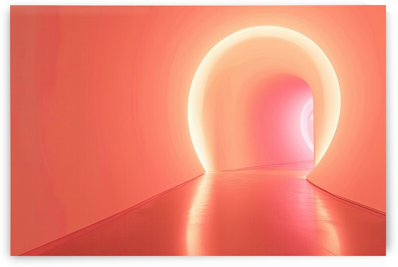 Coral Glow Passage 8H29PZ 48 by Abstract Rebellion