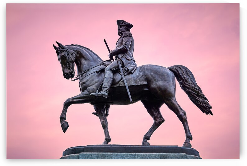 Equestrian Statue of George Washington in Boston by Ryan Cameron