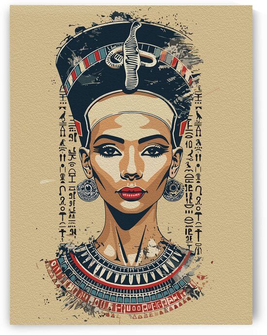 Regal Queen of Egypt – Modern Neo Pharaoh Art by Ramy Salah Hefny