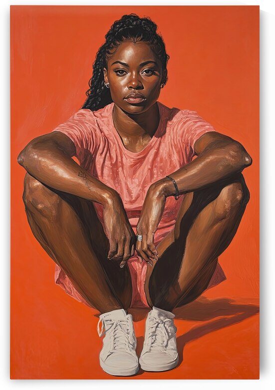 Coral Serenity Portrait H92N5Z 65 by Abstract Rebellion