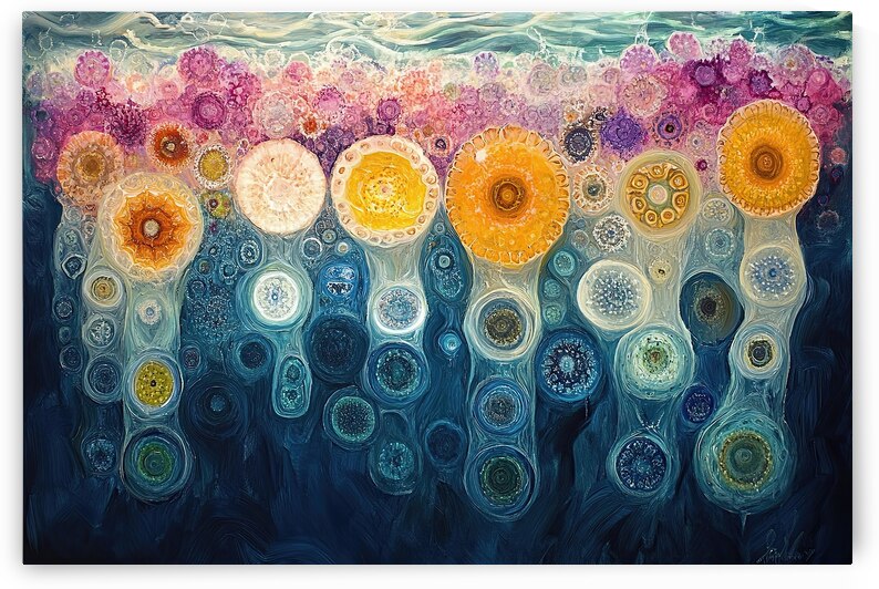 Cosmic Bloom Cascade Y92H7N 55 by Abstract Rebellion