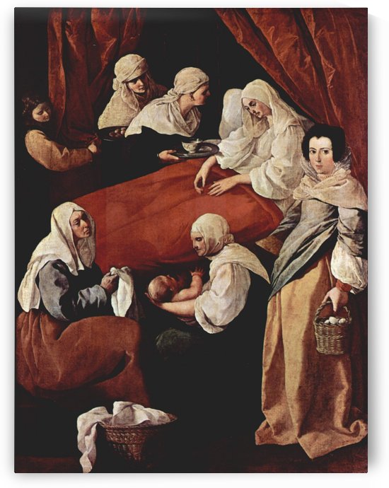 Birth of the Virgin by Francisco de Zurbaran