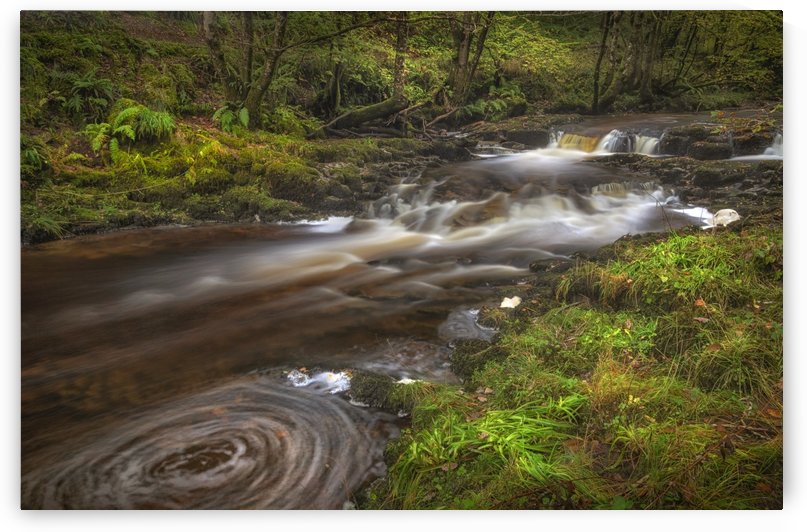 A small cascade on the Afon Pyrddin River by Leighton Collins