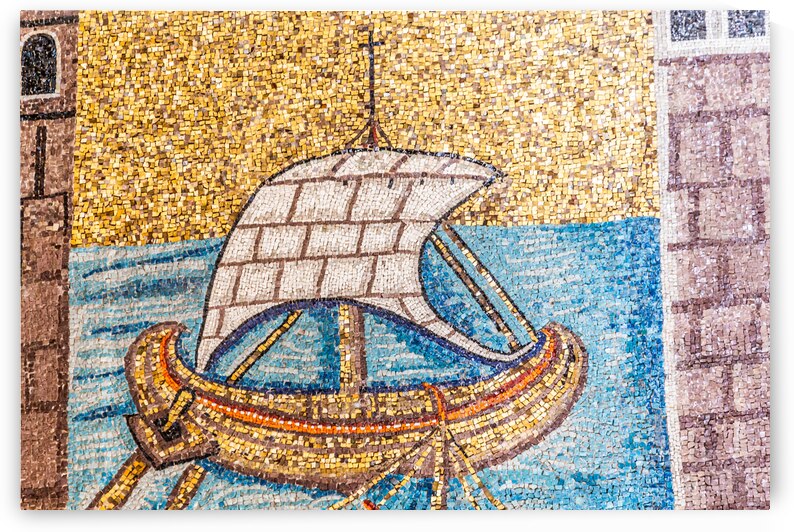 RAVENNA ITALY   Santa Apollinare Basilica antique interior dec by Paolo Modena