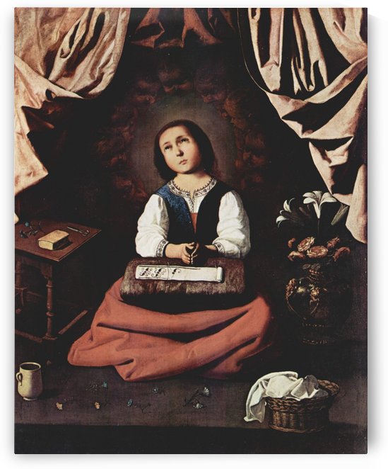 The Young Virgin by Francisco de Zurbaran