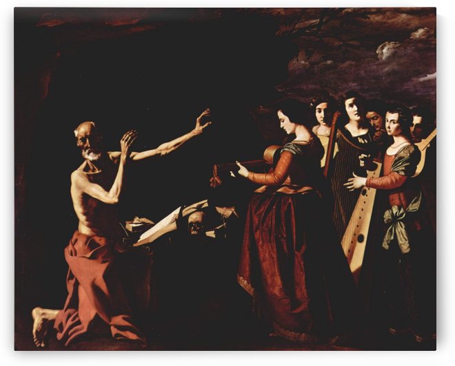 The temptation of St. Jerome by Francisco de Zurbaran