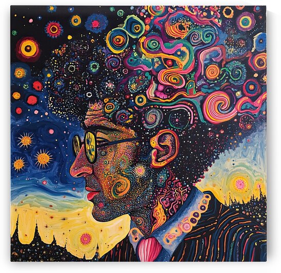 Cosmic Mind Portrait H92J5N 58 by Abstract Rebellion