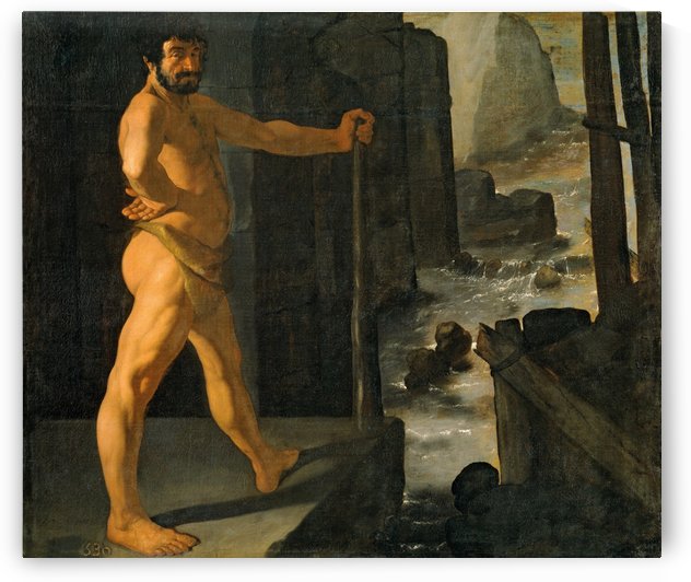 Hercules and Alfeo river by Francisco de Zurbaran