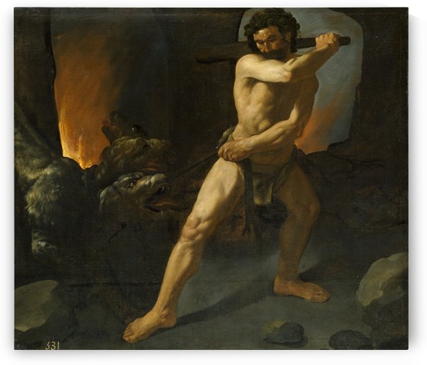 Hercules fighting Cerberus by Francisco de Zurbaran