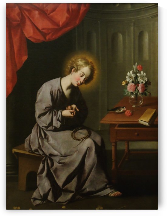 The Child Christ Pricking Himself with the Crown of Thorns by Francisco de Zurbaran