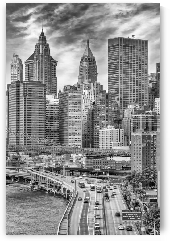 NYC Financial District | Monochrome by Melanie Viola