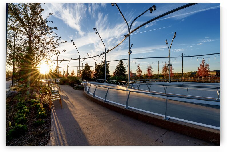 Omaha Skate Park Golden Sun Star by Jennifer White