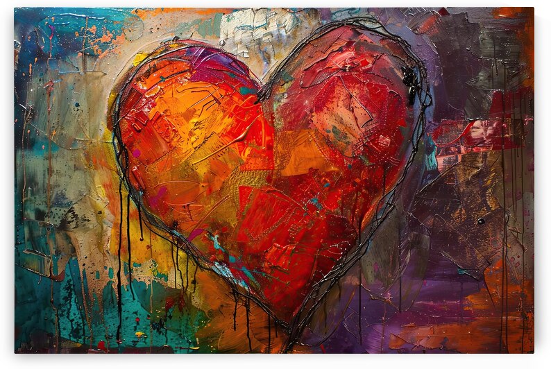 Crimson Heart Beat 9274HB 45 by Abstract Rebellion