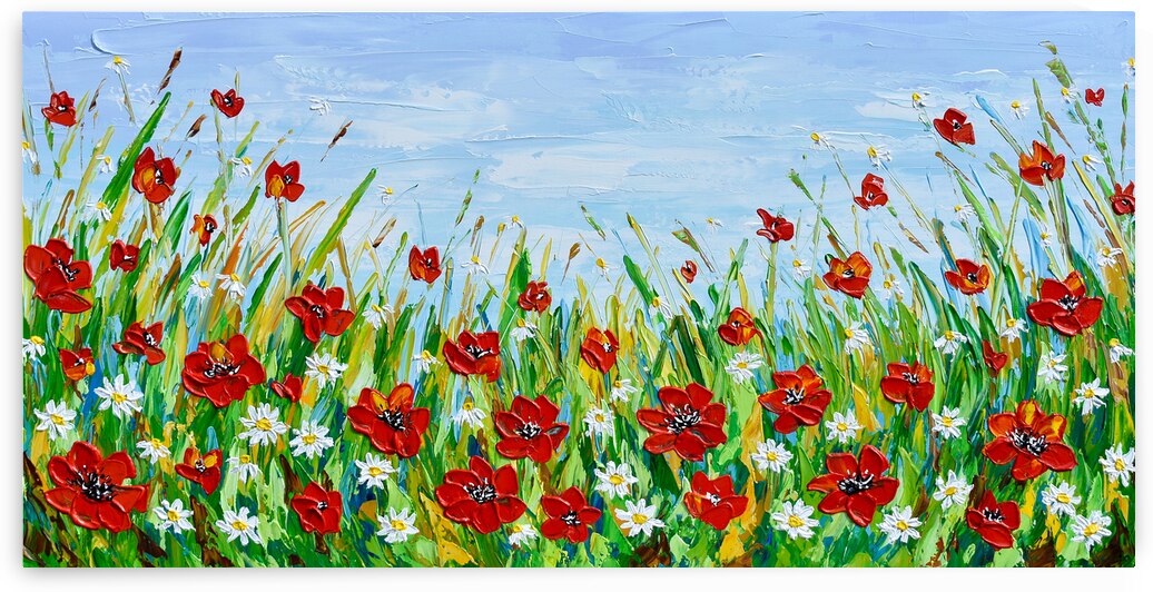 poppy and daisy by Olga Tkachyk