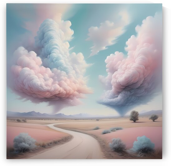 Serene Cloudscape - Dreamy Landscape Art by el halaoui ali