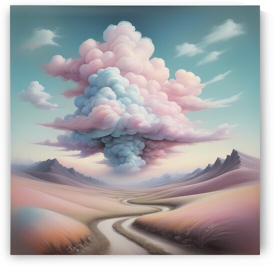 Whimsical Cloudscape - Ethereal Landscape Ar by el halaoui ali