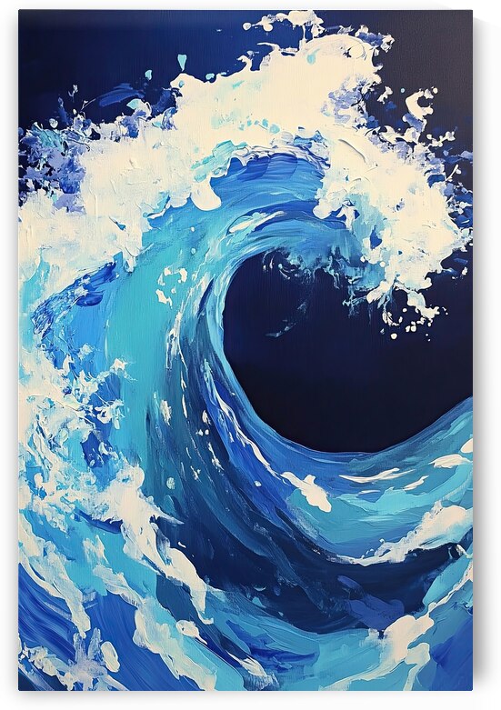 Crest of Azure Wave H3N5P2 50 by Abstract Rebellion