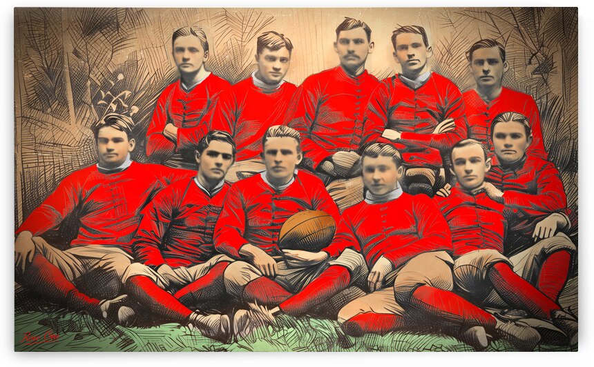 1892 University of Georgia Bulldogs First Football Team by Row One Brand