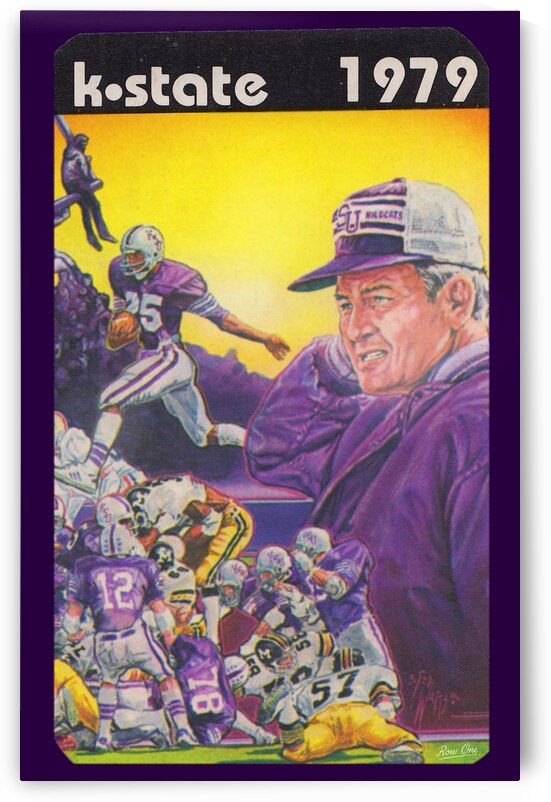 1979 Kansas State Wildcats Football Art  by Row One Brand