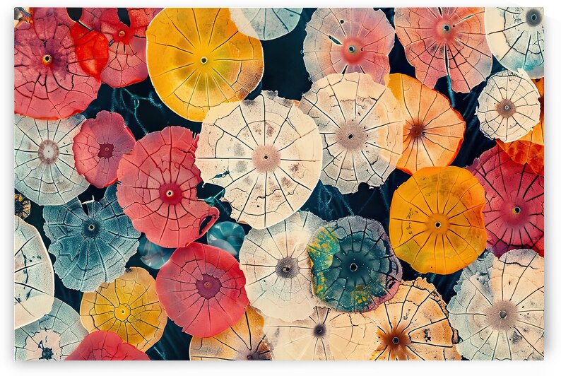 Cracked Glass Umbrellas 7H29P4 45 by Abstract Rebellion