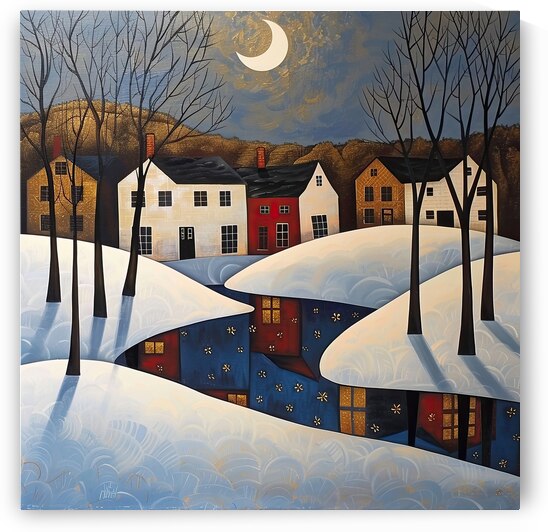 Crescent Moon Village 5H2N9Z 58 by Abstract Rebellion