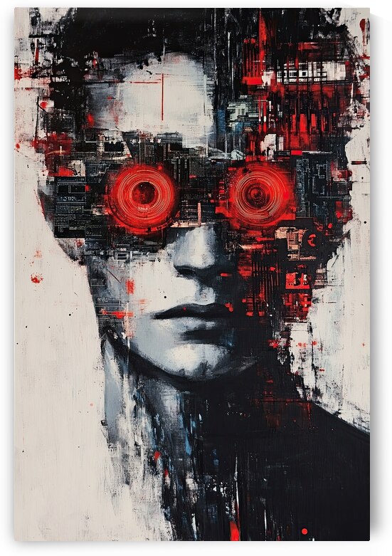 Crimson Circuitry Y92H7N 60 by Abstract Rebellion