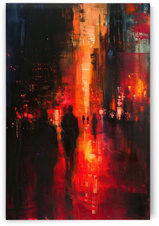 Crimson Cityscape 8H29P7 45 by Abstract Rebellion