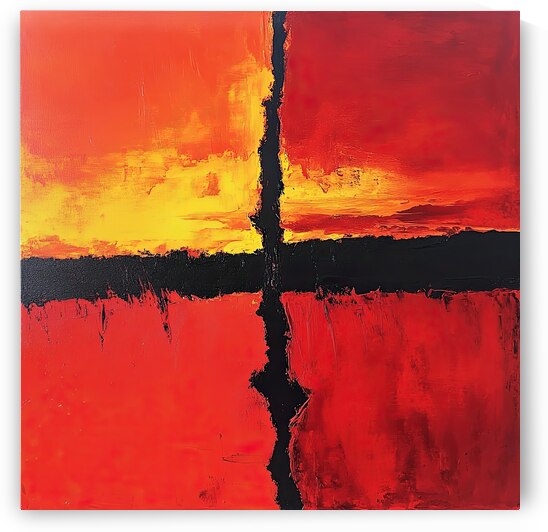 Crimson Divide Y9H4N2 53 by Abstract Rebellion