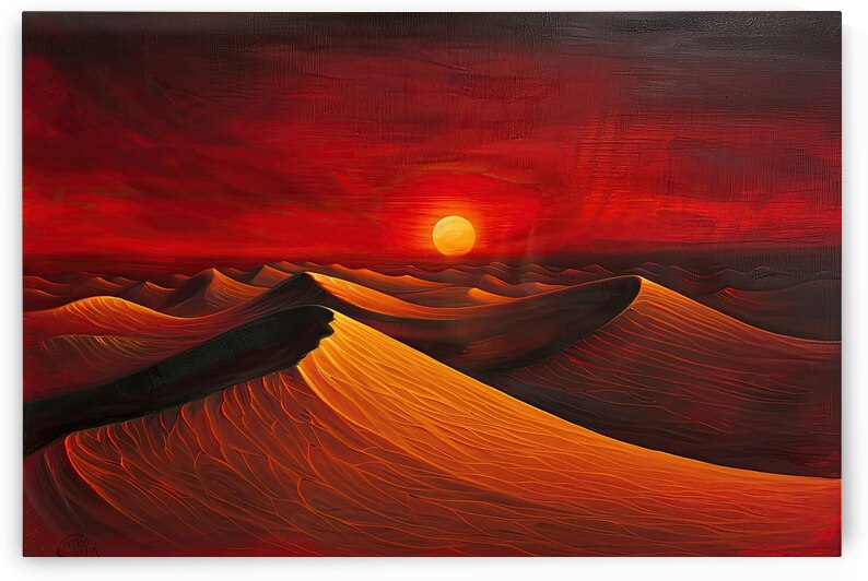 Crimson Dune Sunset H3N9P2 52 by Abstract Rebellion