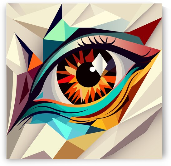  Abstract eye by Point Art
