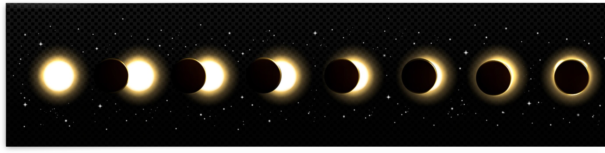 Solar Eclipse by Point Art