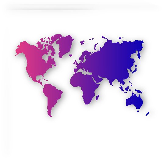 PURPLE GRADIENT WORLD MAP by rizu_designs