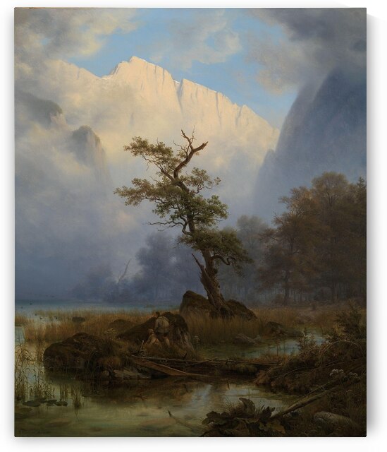 Duck–shooting an Autum Morning by Königssee [1835] by Thomas Fearnley [1802–1842] by MyCozyFineArt