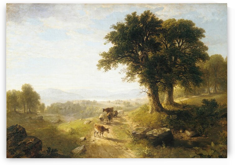 River Scene [1854] by Asher Brown Durand [1796–1886] by MyCozyFineArt