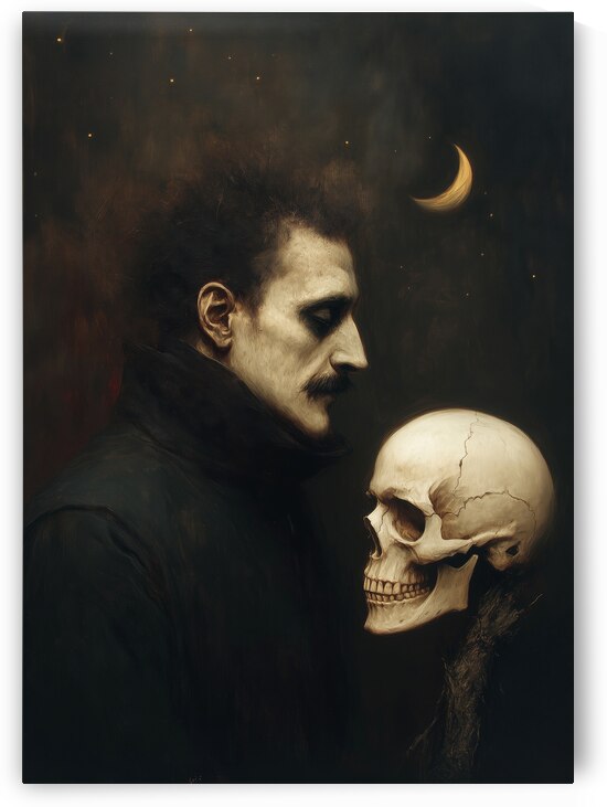 Memento Mori – Edgar Allan Poe Gothic Portrait by Anne Laure GOUPIL