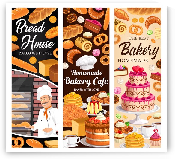 Desserts cakes and bakery by Point Art