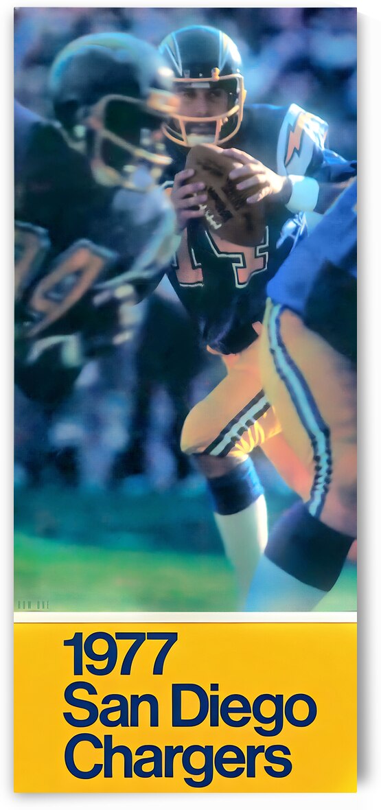 1977 San Diego Chargers Art by Row One Brand